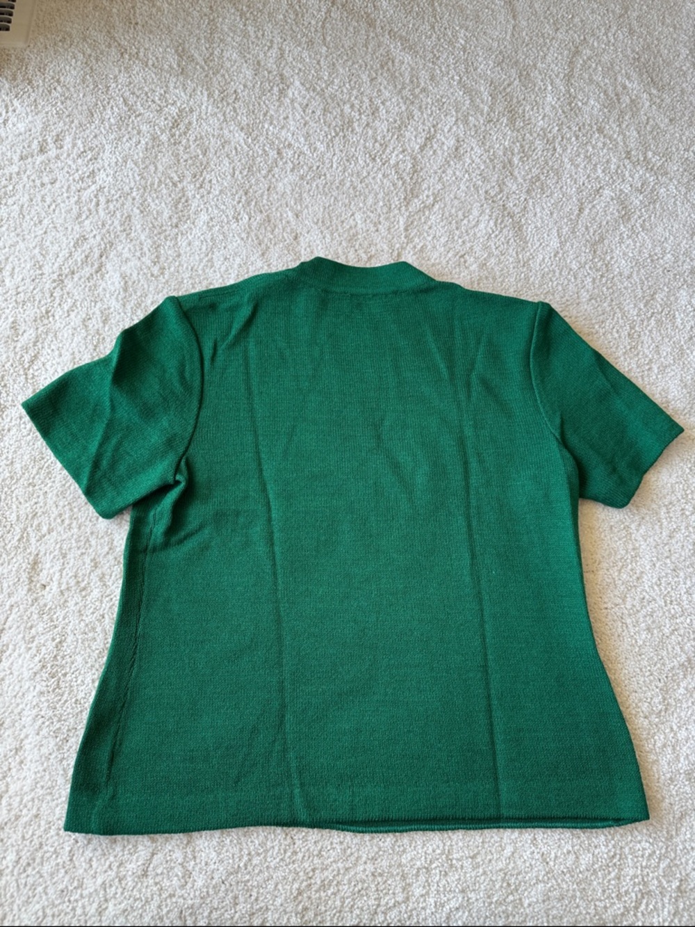 St. John Kelly Green Short Sleeve Knit Top - Picture 8 of 8